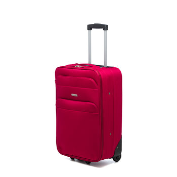 Trolley bagaglio a mano rosso in tessuto Govago, Valigie, SKU o911000132, Immagine 0